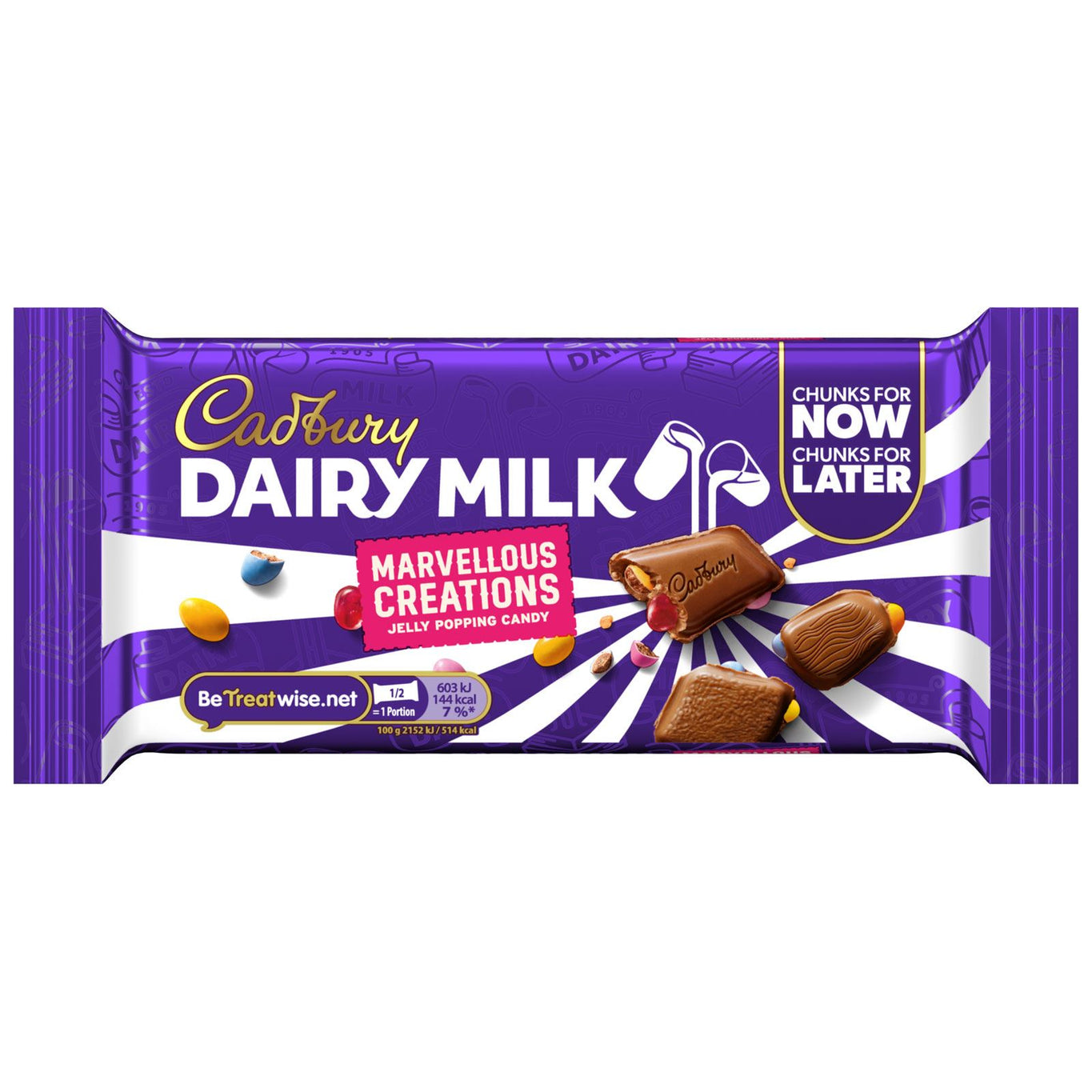 Cadbury Dairy Milk Marvellous Creations Jelly Popping Candy 56g