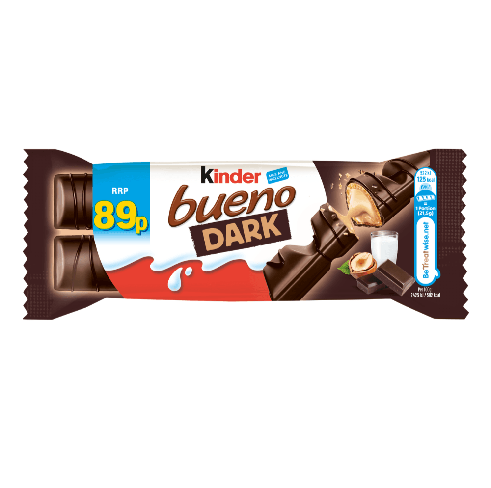 Kinder Bueno Dark Chocolate Twin Bars 43g