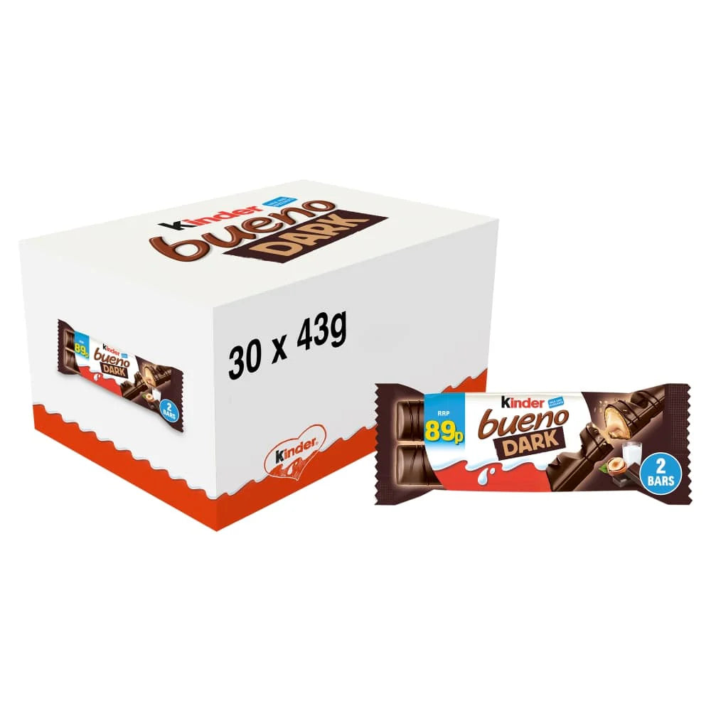 Kinder Bueno Milk Chocolate & Hazelnut Twin Bars 43g