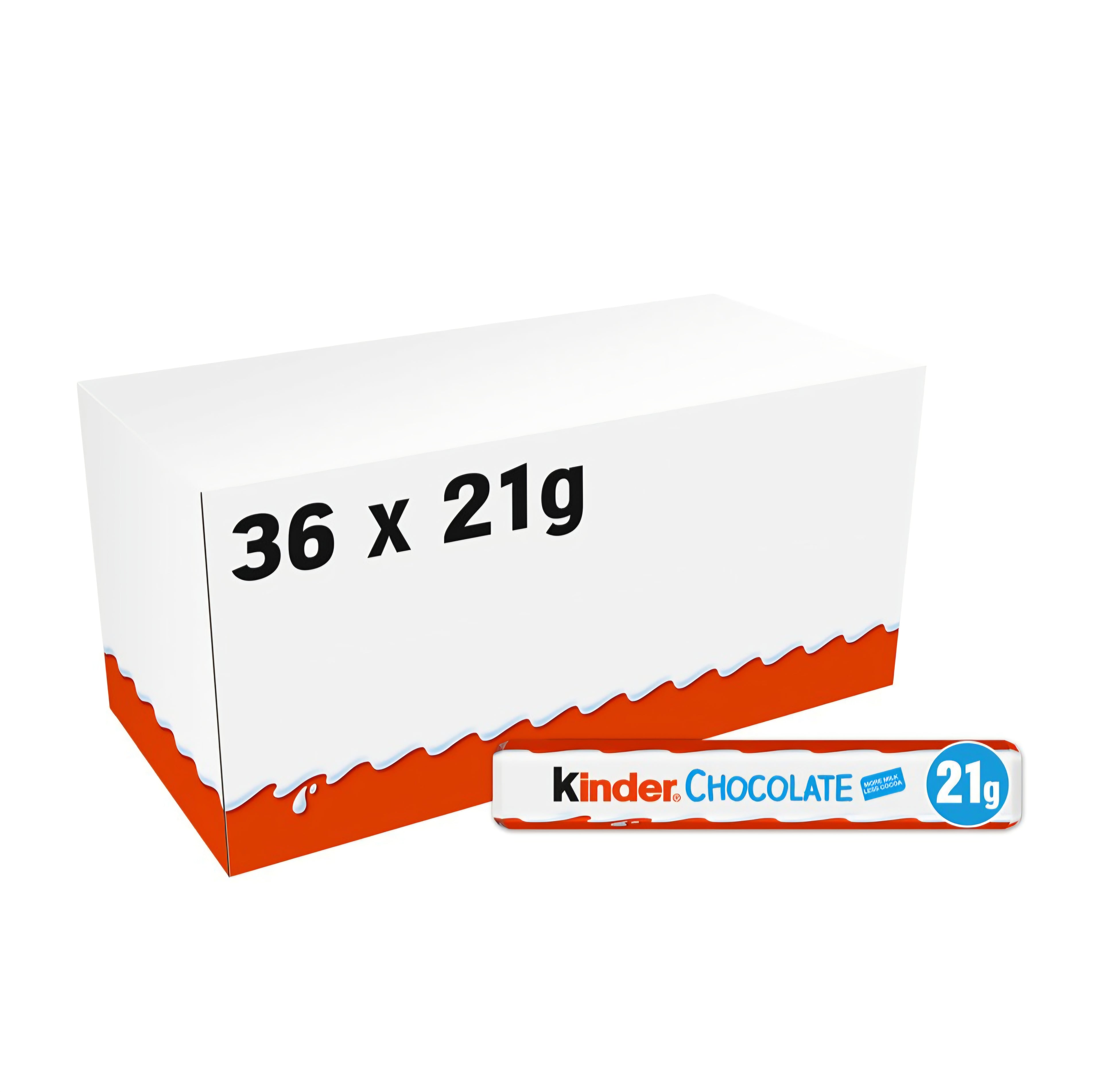 Kinder Milk Chocolate Treat Snack Bar 21g