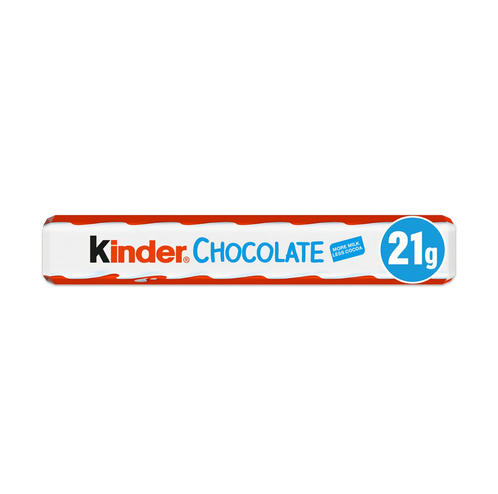 Kinder Milk Chocolate Treat Snack Bar 21g