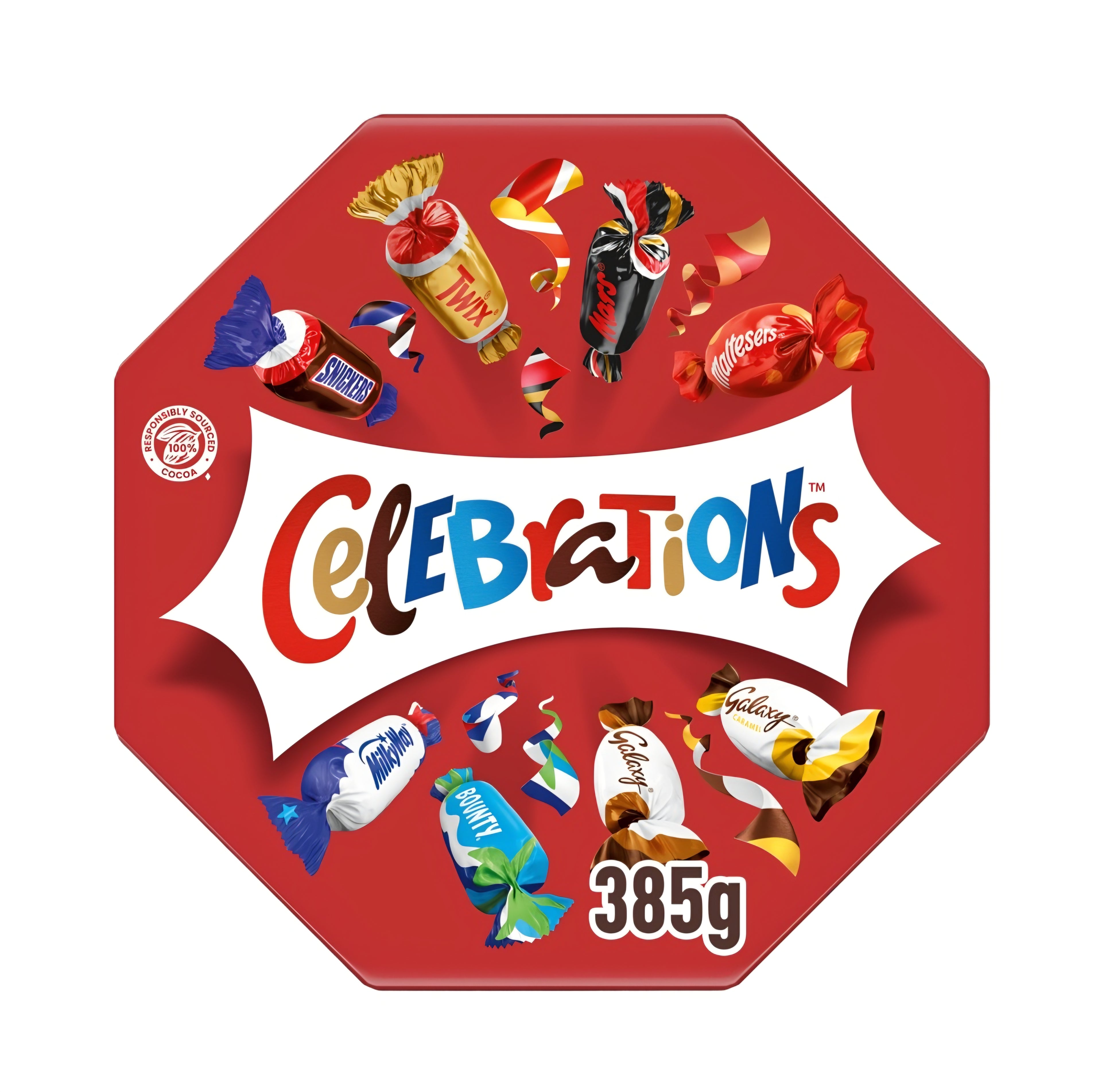 Celebrations Centrepiece Box Chocolate & Biscuit Bars 385g
