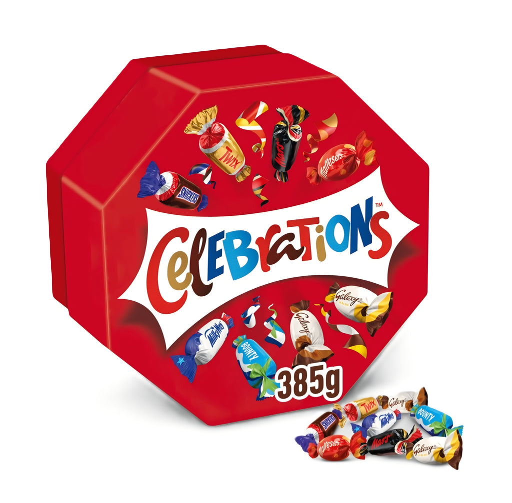 Celebrations Centrepiece Box Chocolate & Biscuit Bars 385g