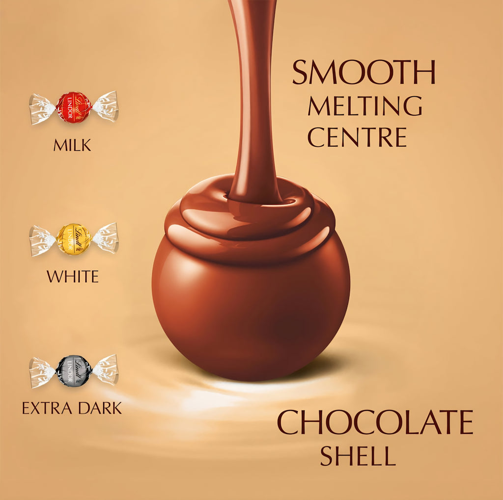 Lindt Lindor Assorted Chocolate Truffles Box 137g