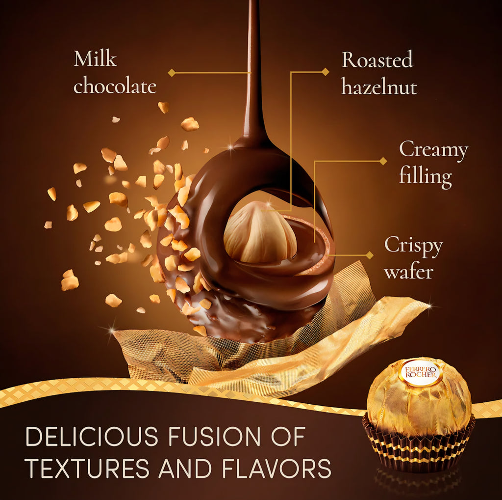 Ferrero Rocher Milk Chocolate Hazelnut Treat Pack 37.5g