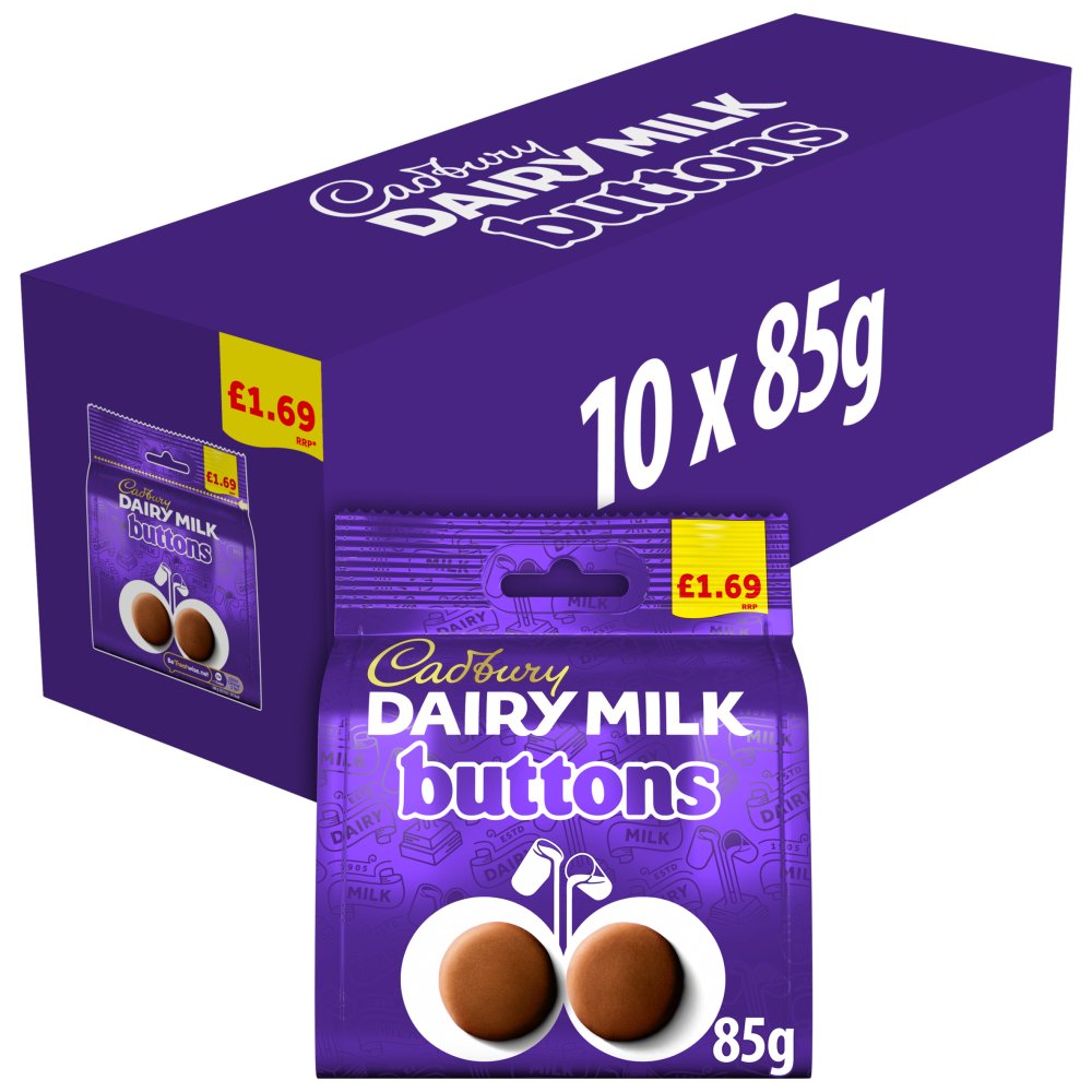 Cadbury Dairy Milk Chocolate Buttons Bag 85g