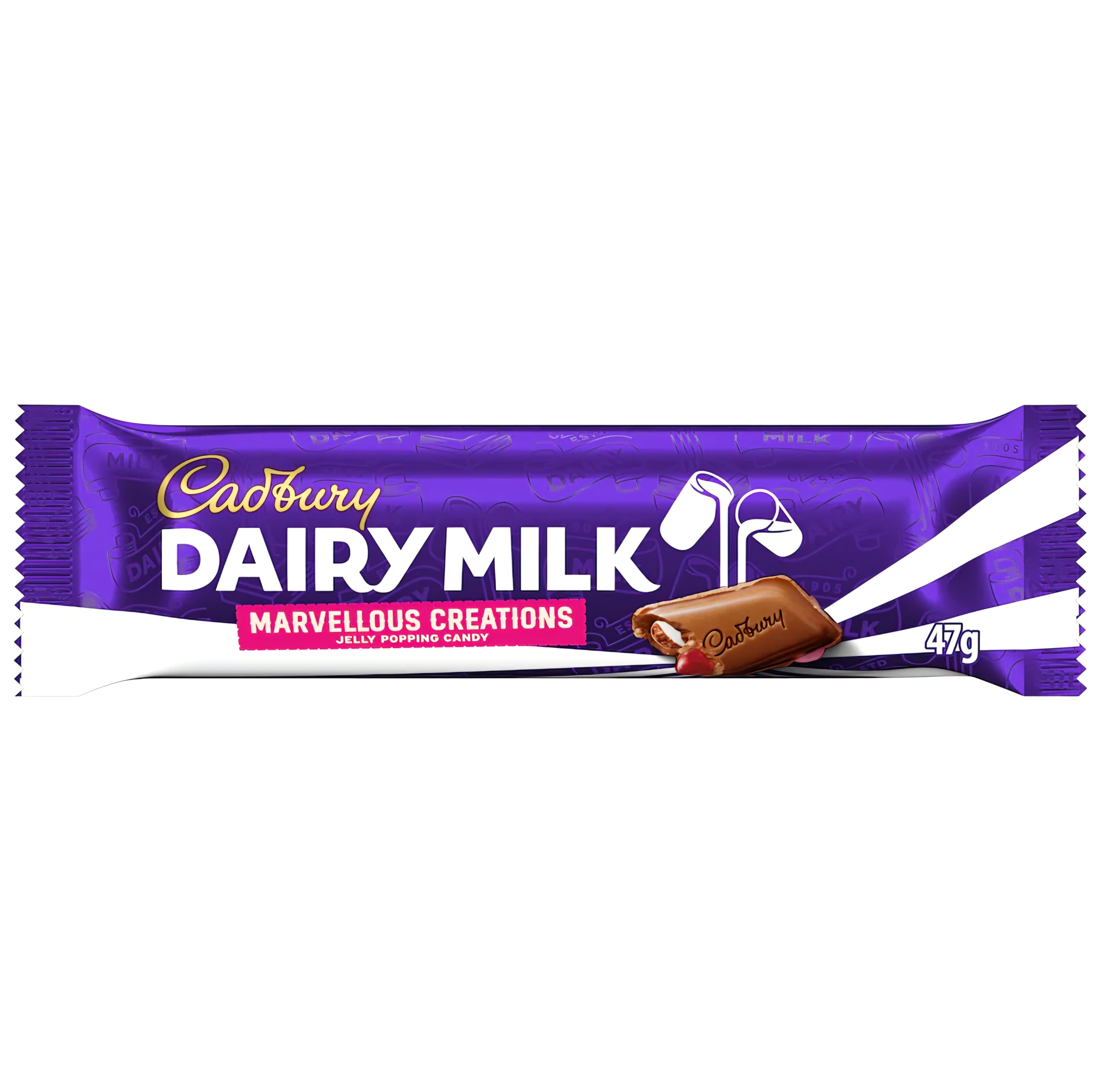 Cadbury Dairy Milk Chocolate Marvellous Creations Jelly Popping Candy 47g