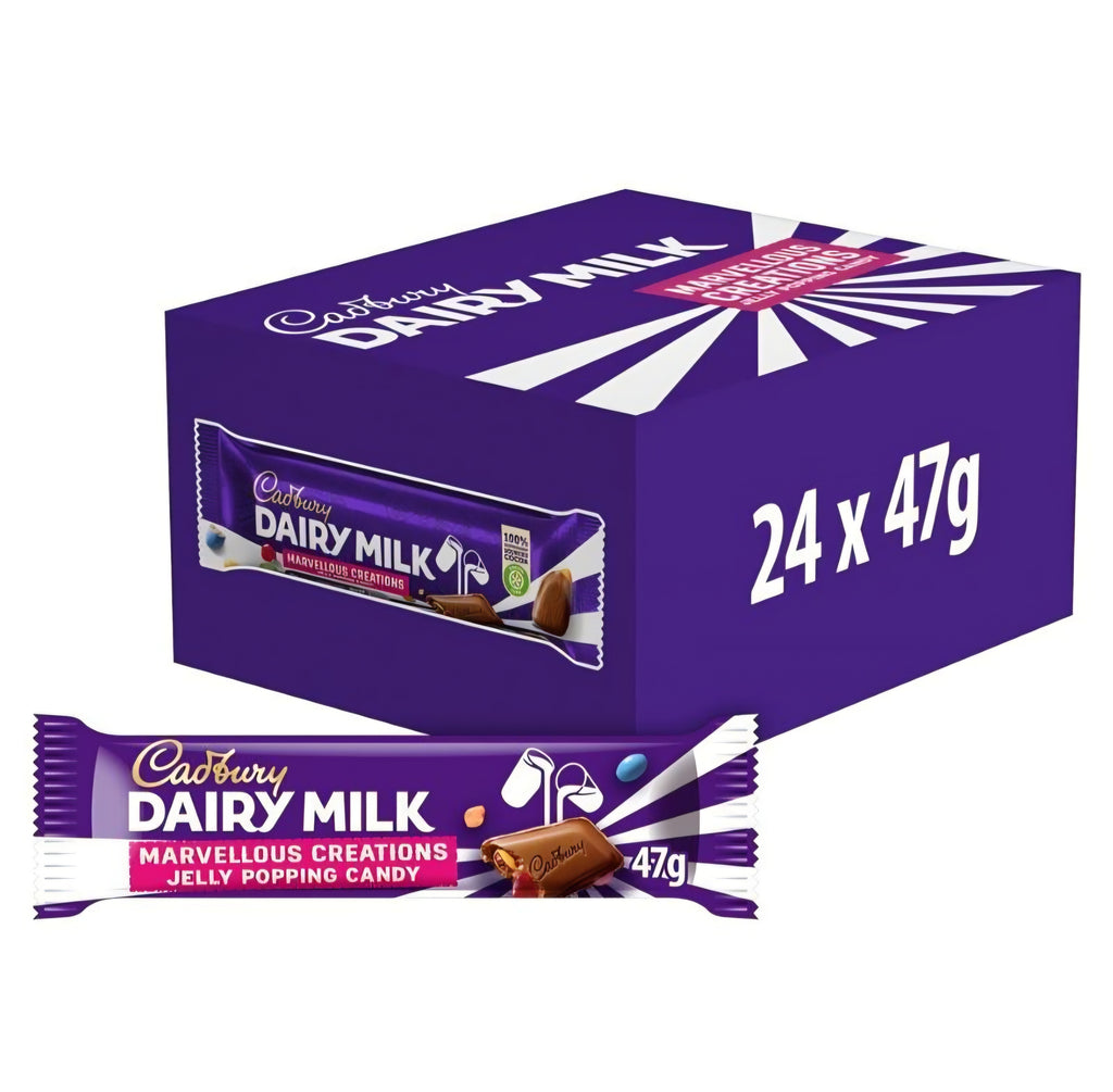 Cadbury Dairy Milk Chocolate Marvellous Creations Jelly Popping Candy 47g