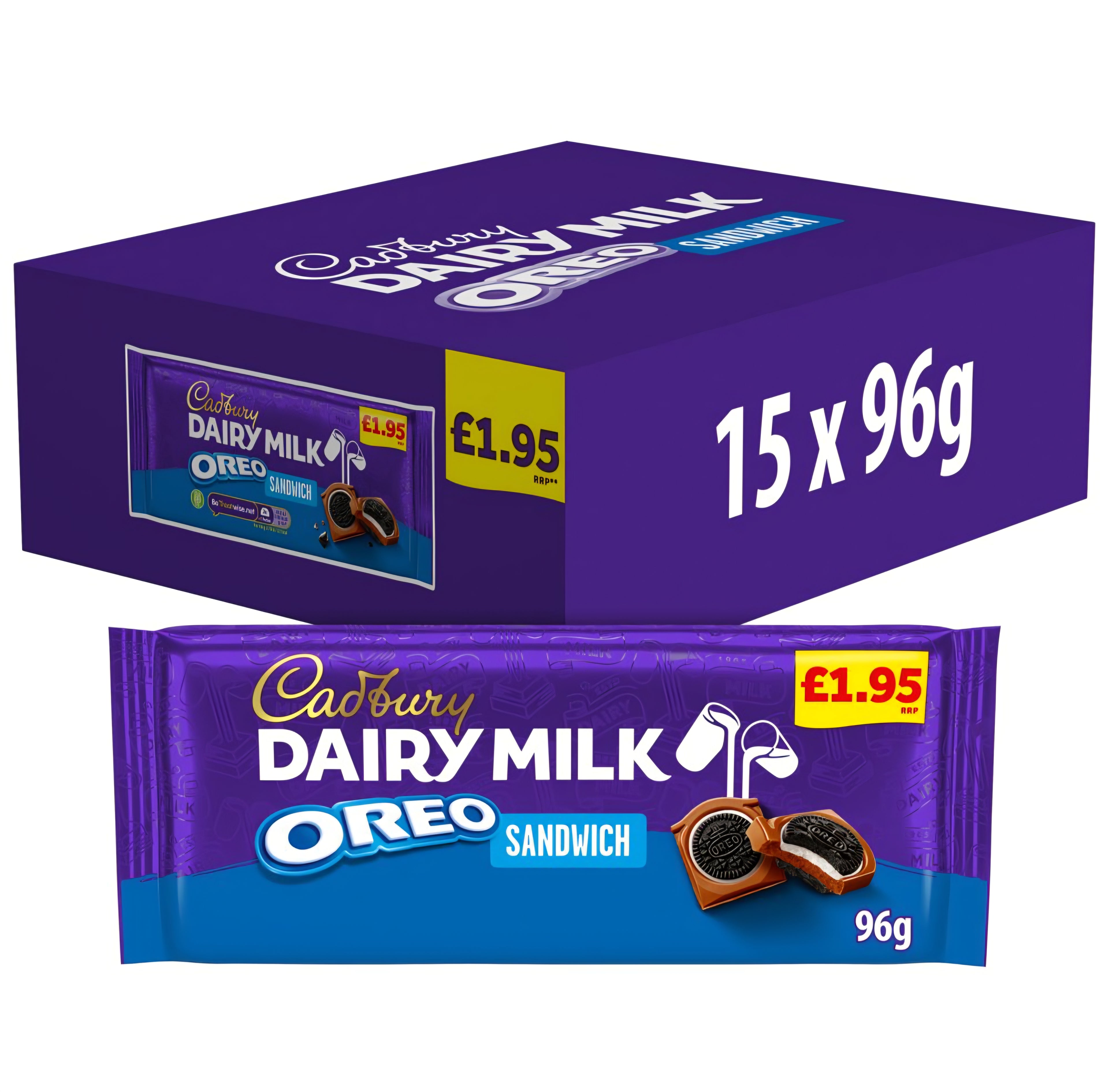 Cadbury Dairy Milk Oreo Sandwich 96g