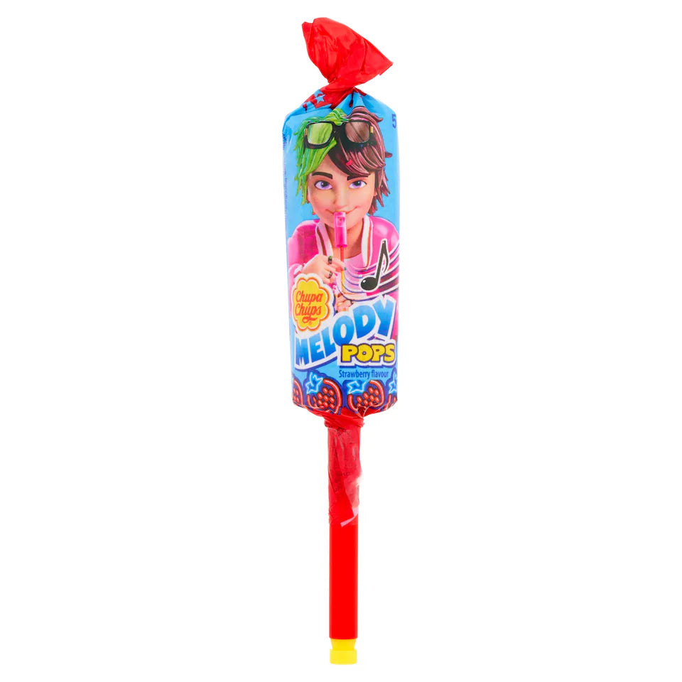 Chupa Chups Melody Pops Strawberry Flavour Lollipops 15g