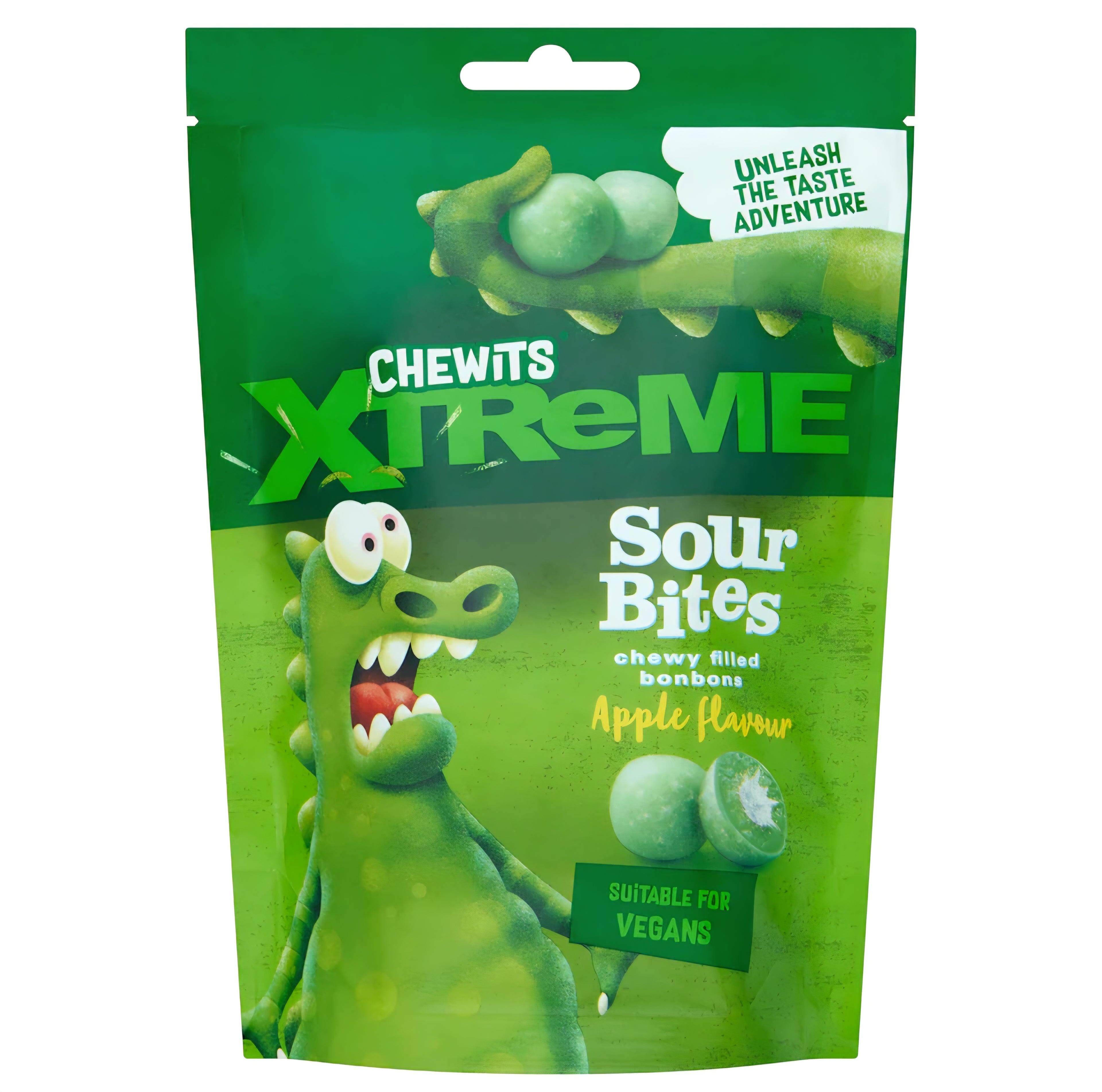 Chewits Xtreme Apple Flavour Sour Bites 115g