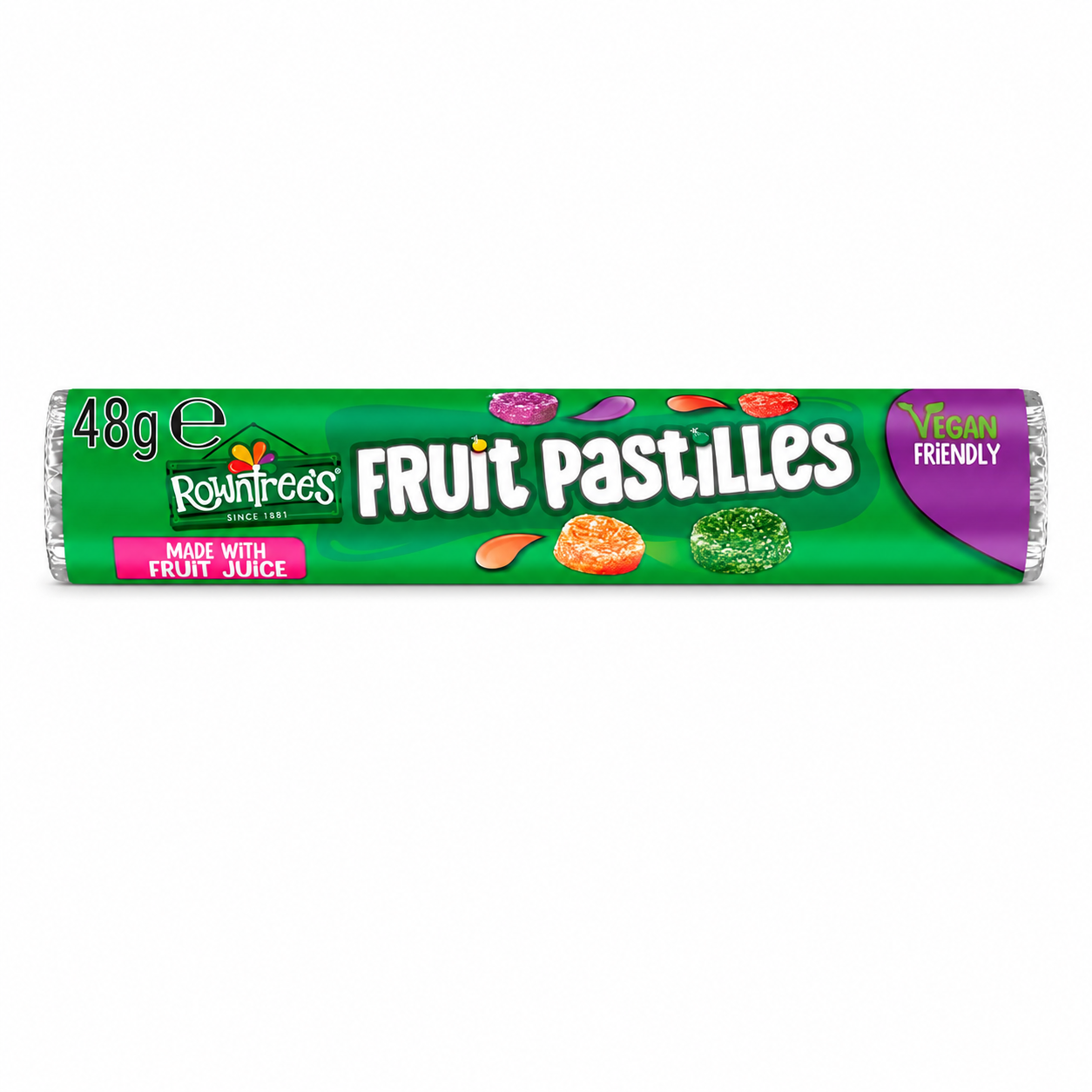 Rowntree's Fruit Pastilles Sweets Tube 48g