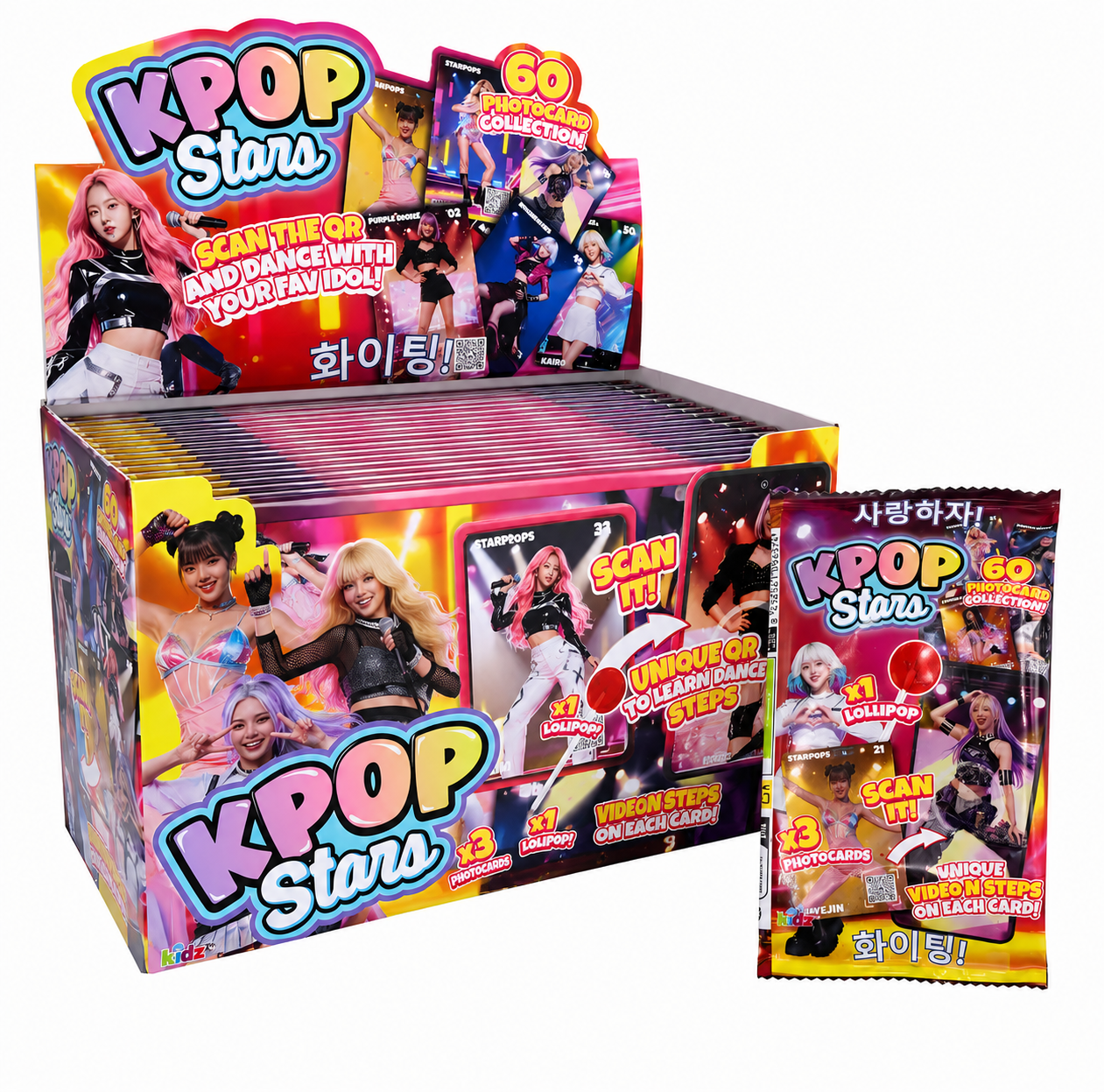 K-Pop Stars Lollipop & Photocards 24g