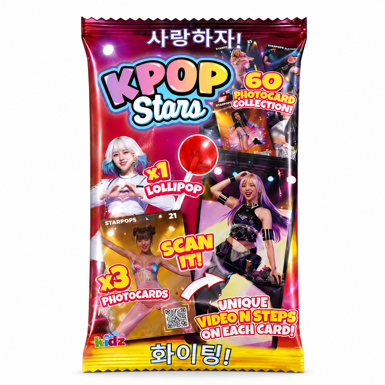 K-Pop Stars Lollipop & Photocards 24g