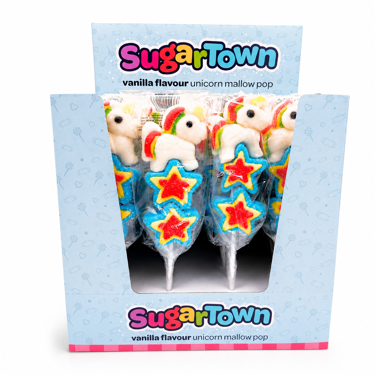 Sugartown Unicorn and Stars Vanilla Lollipop 85g