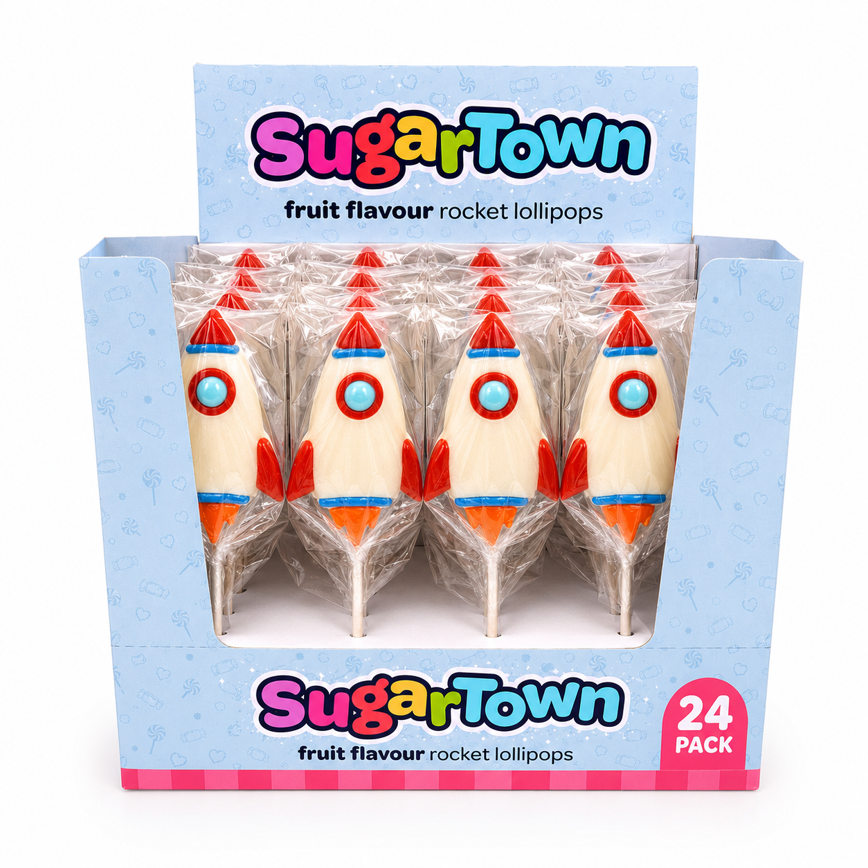 Sugartown Rocket Fruit Lollipop 80g