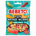 Bebeto Fizzy Weenie Worms 150g