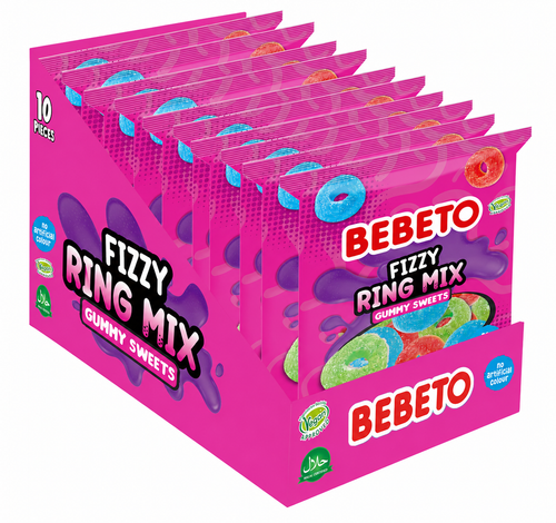 Bebeto Fizzy Ring Mix 150g