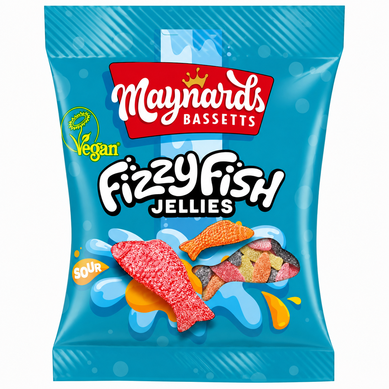 Maynards Bassetts Fizzy Fish 110g