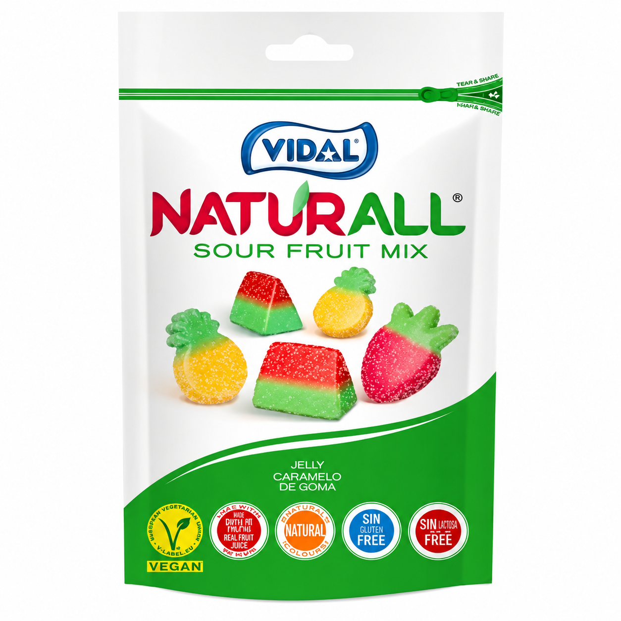 Vidal Naturall Sour Fruit 180g