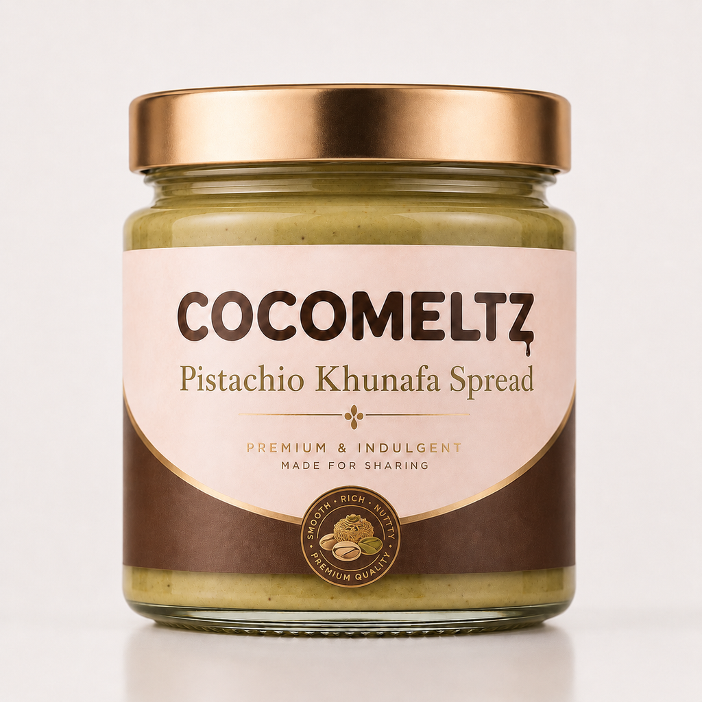 Cocomeltz Pistachio Khunafa Spread 250g
