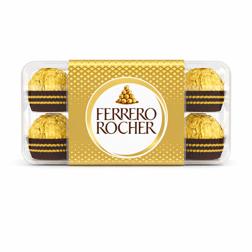 Ferrero Rocher Milk Chocolate Hazelnut 16 Pieces 200g