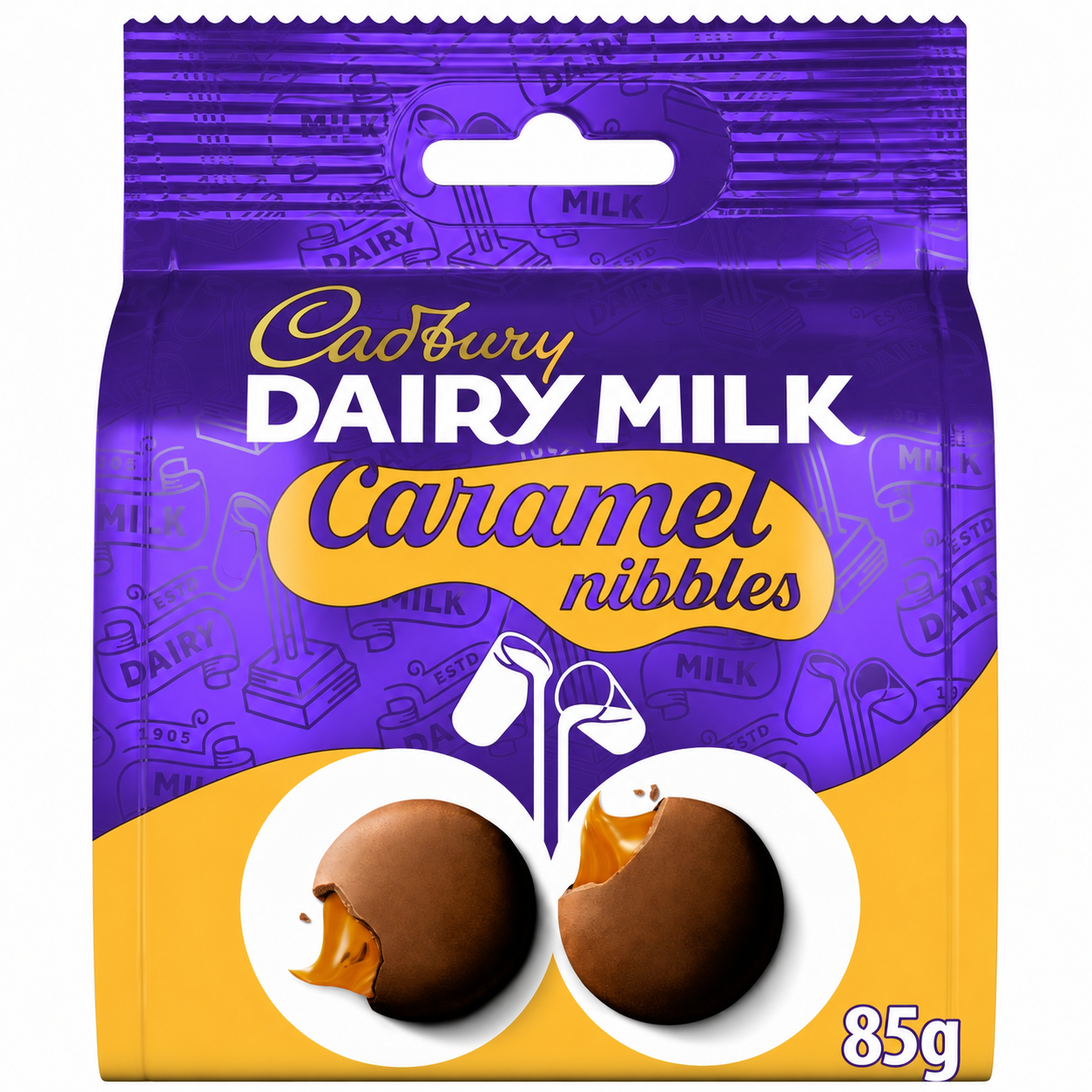 Cadbury Dairy Milk Caramel Nibbles Chocolate Bag 85g