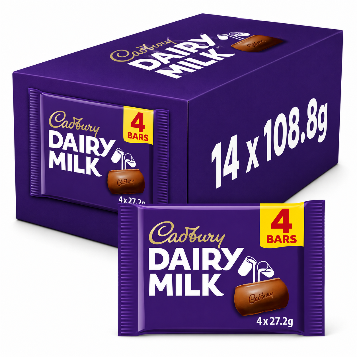 Cadbury Dairy Milk Multipack 108.8g