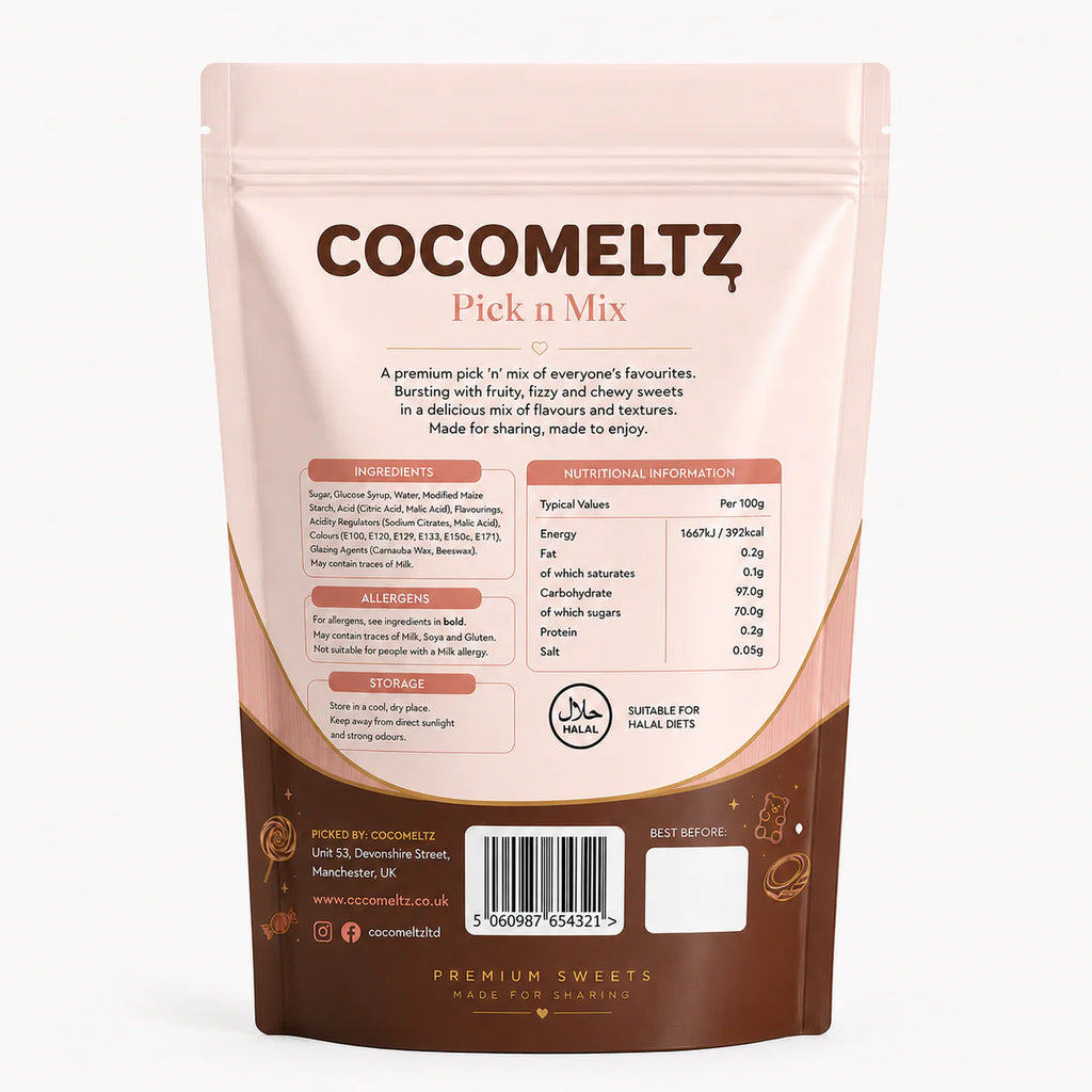 Cocomeltz Fizzy Watermelon Pick N Mix Pouch Halal