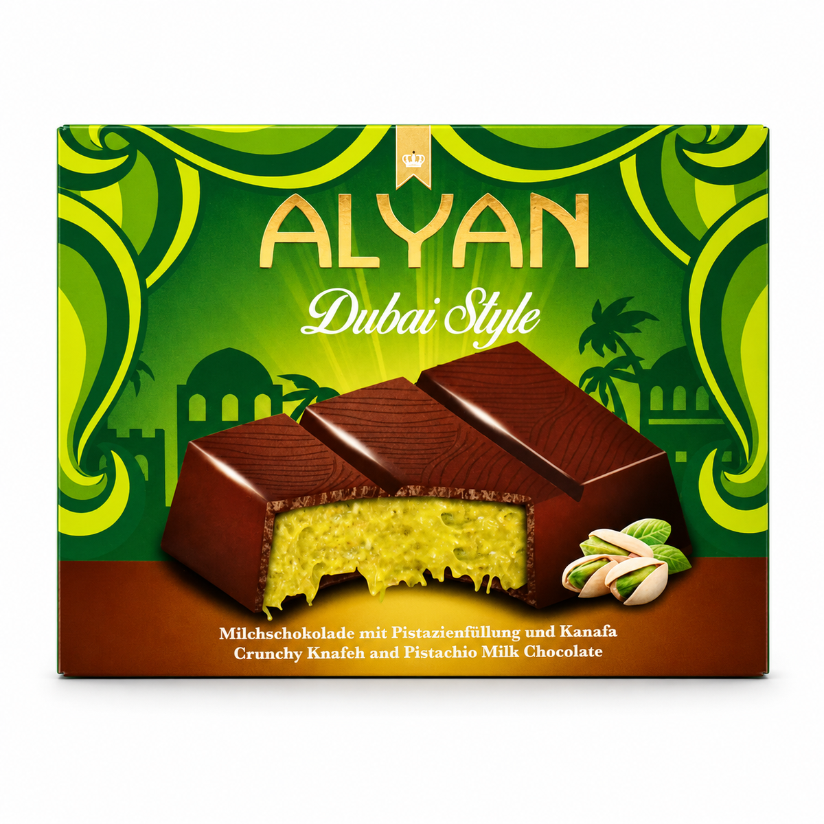 Alyan Dubai Style Chocolate Bar 100g