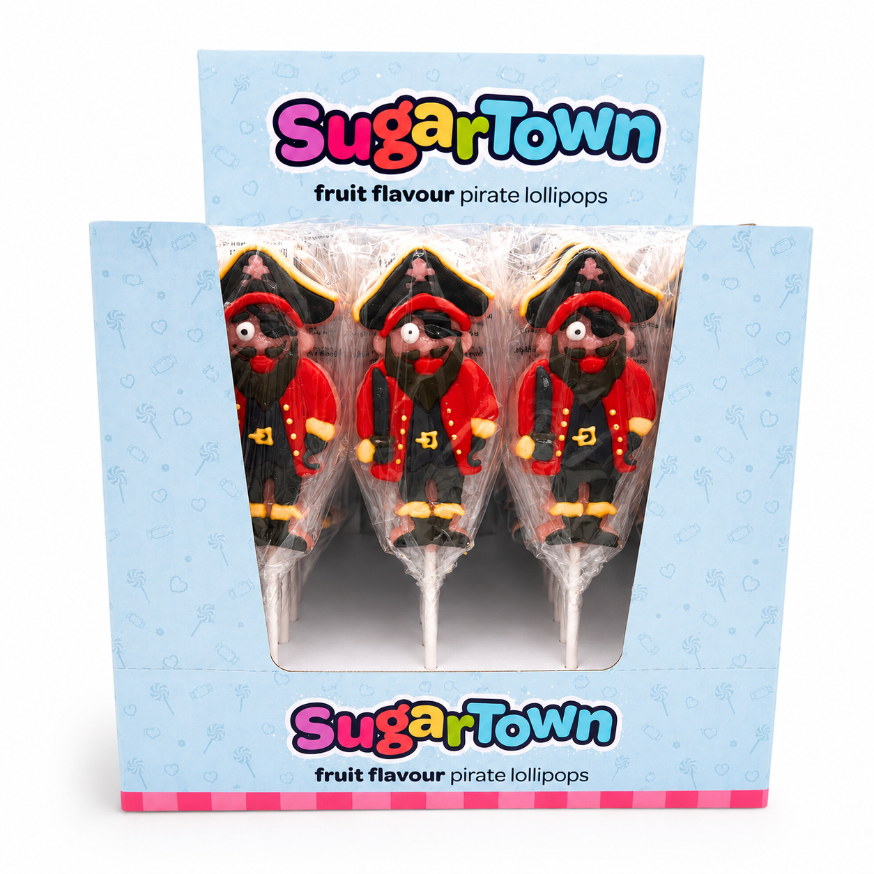 Sugartown Pirate Fruit Lollipop 100g