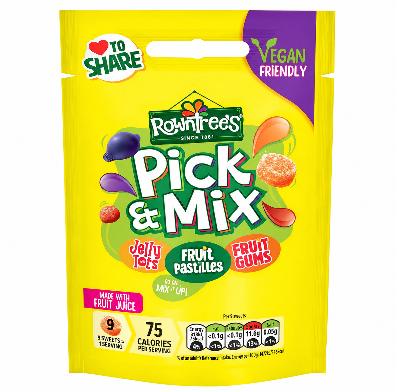 Rowntree's Pick & Mix Sharing Bag 120g
