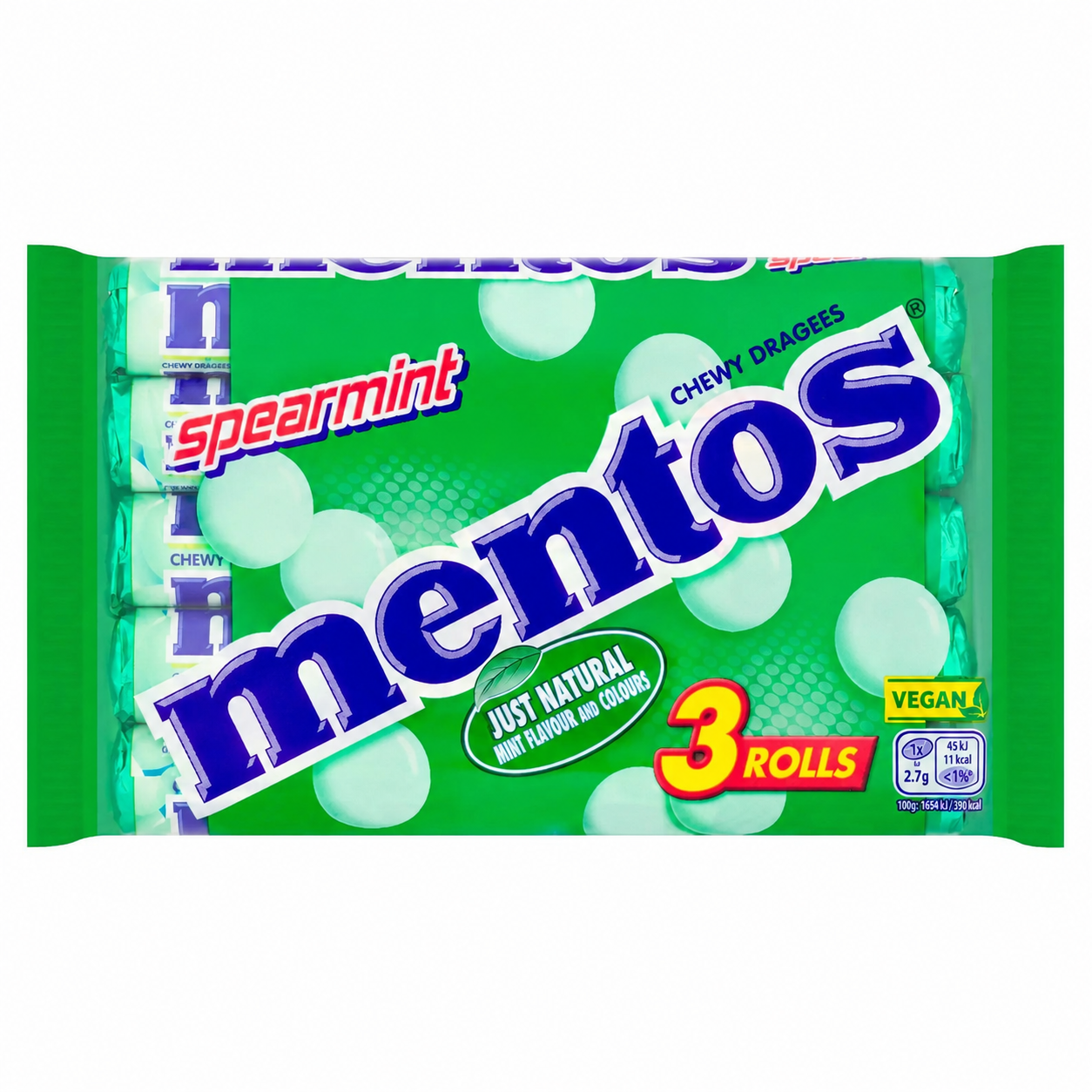 Mentos Spearmint 3 Pack 113g