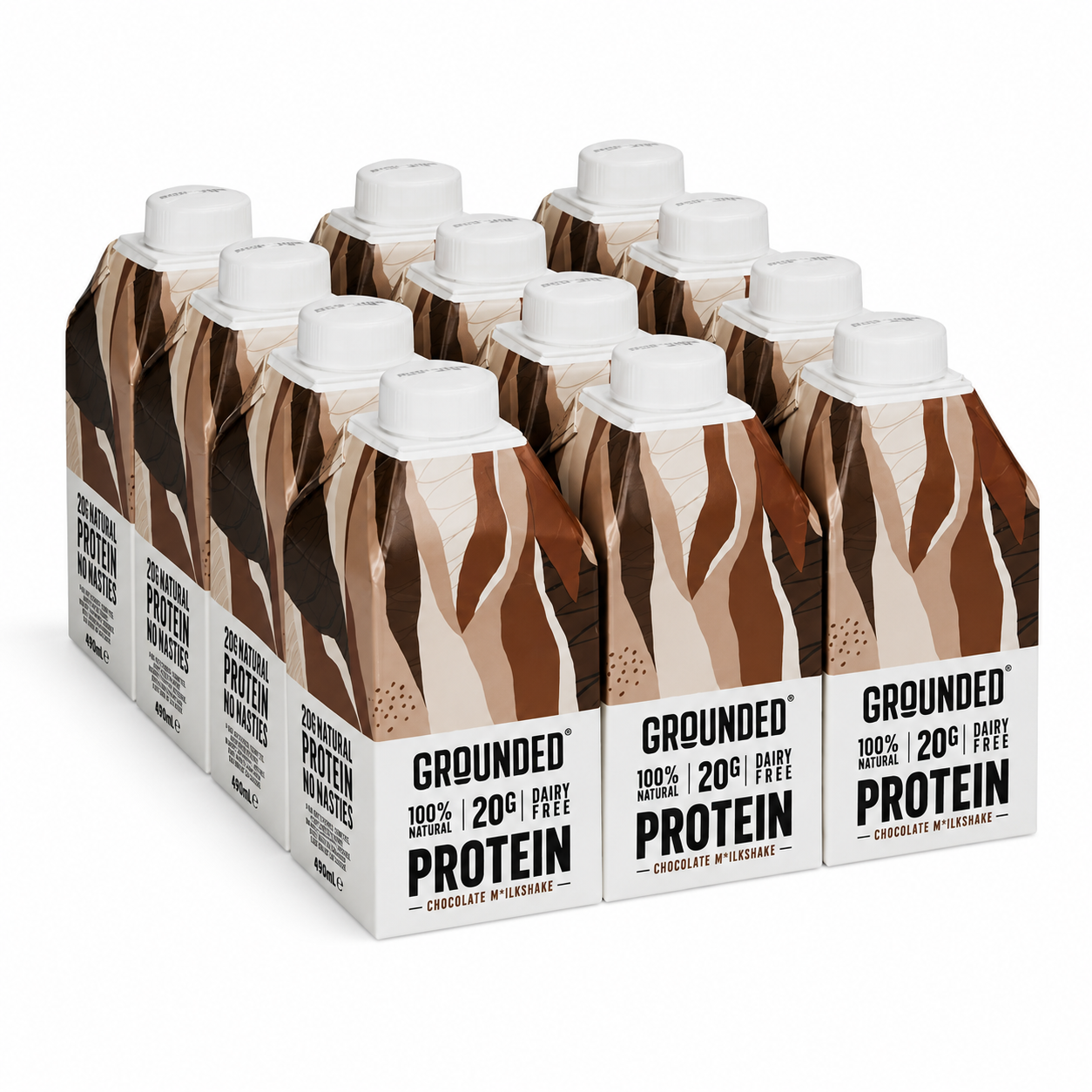 Grounded Ready To Drink Vegan Protein Shake 490ml