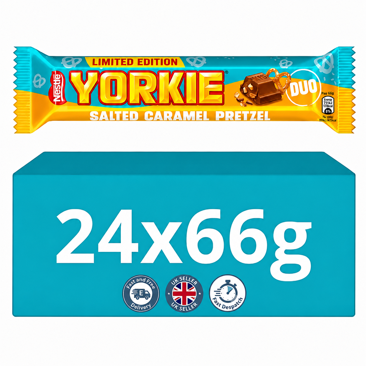 Yorkie Duo Chocolate Bar 66g