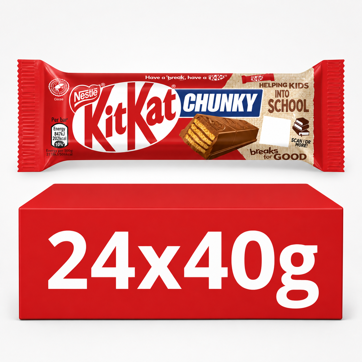 KitKat Chunky Chocolate Bar 40g 40g