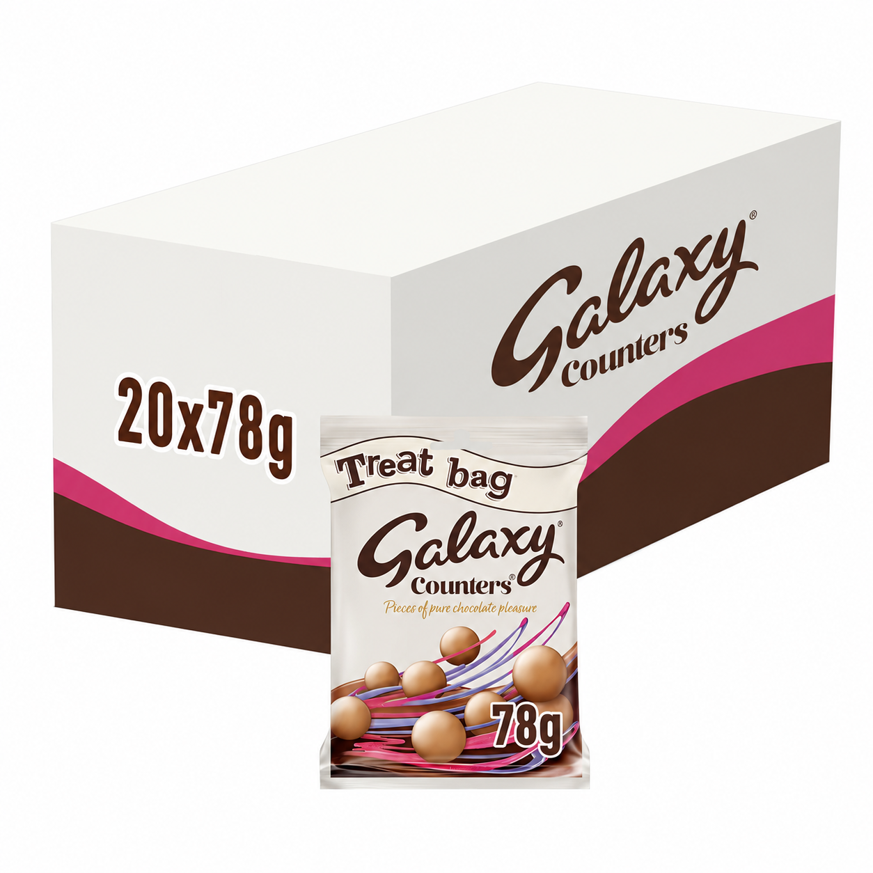 Galaxy Counters Milk Chocolate Buttons Treat Bag 78g