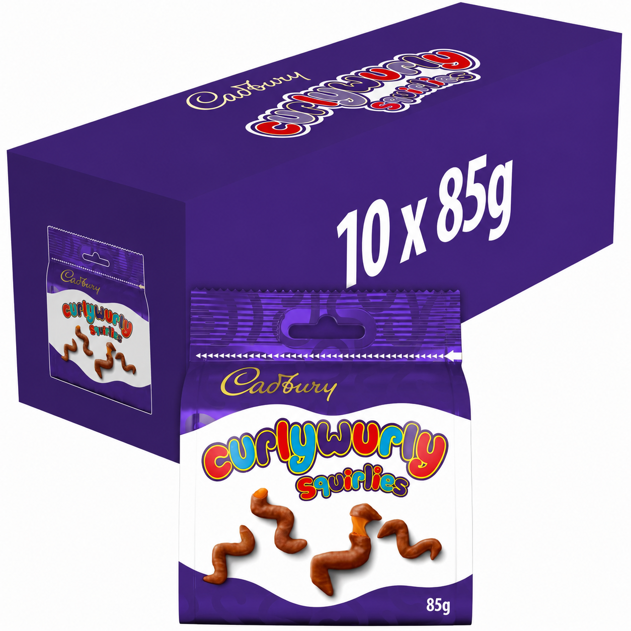 Cadbury Curly Wurly Squirlies Chocolate Bag 85g