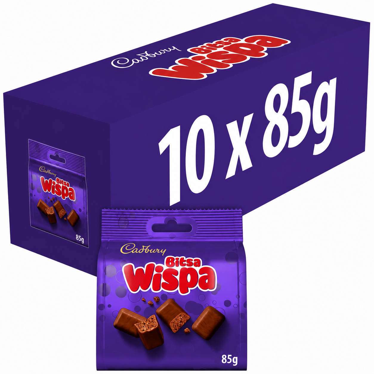 Cadbury Bitsa Wispa Chocolate Bag  85g