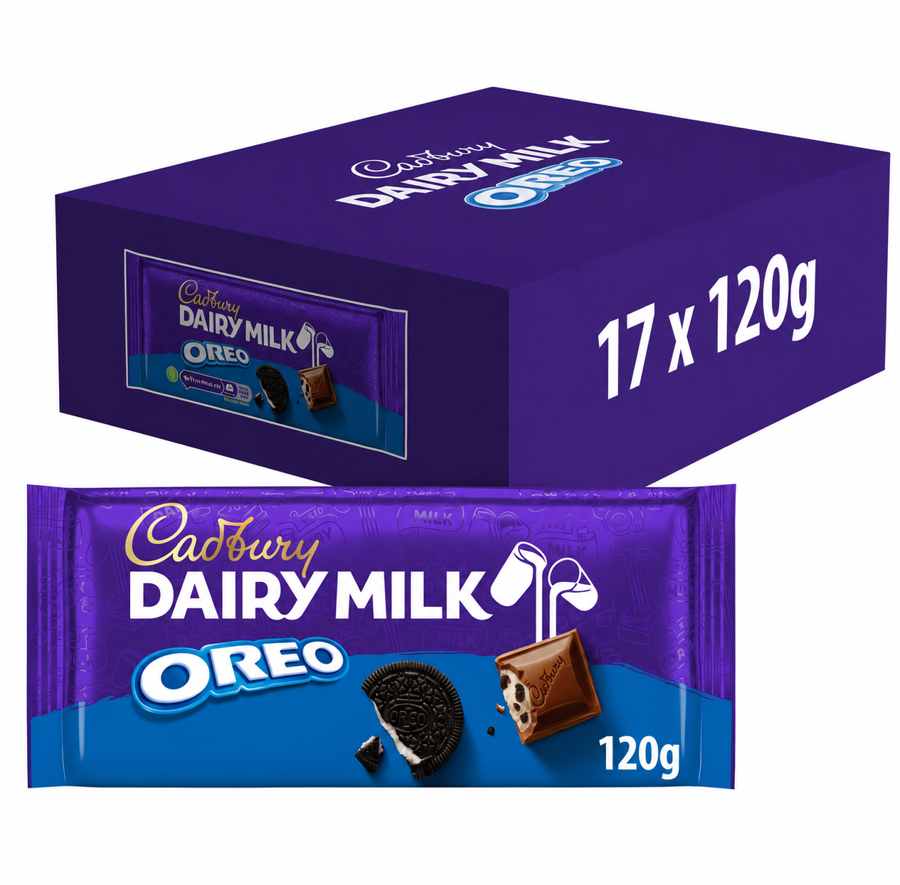 Cadbury Dairy Milk Oreo Chocolate 120g