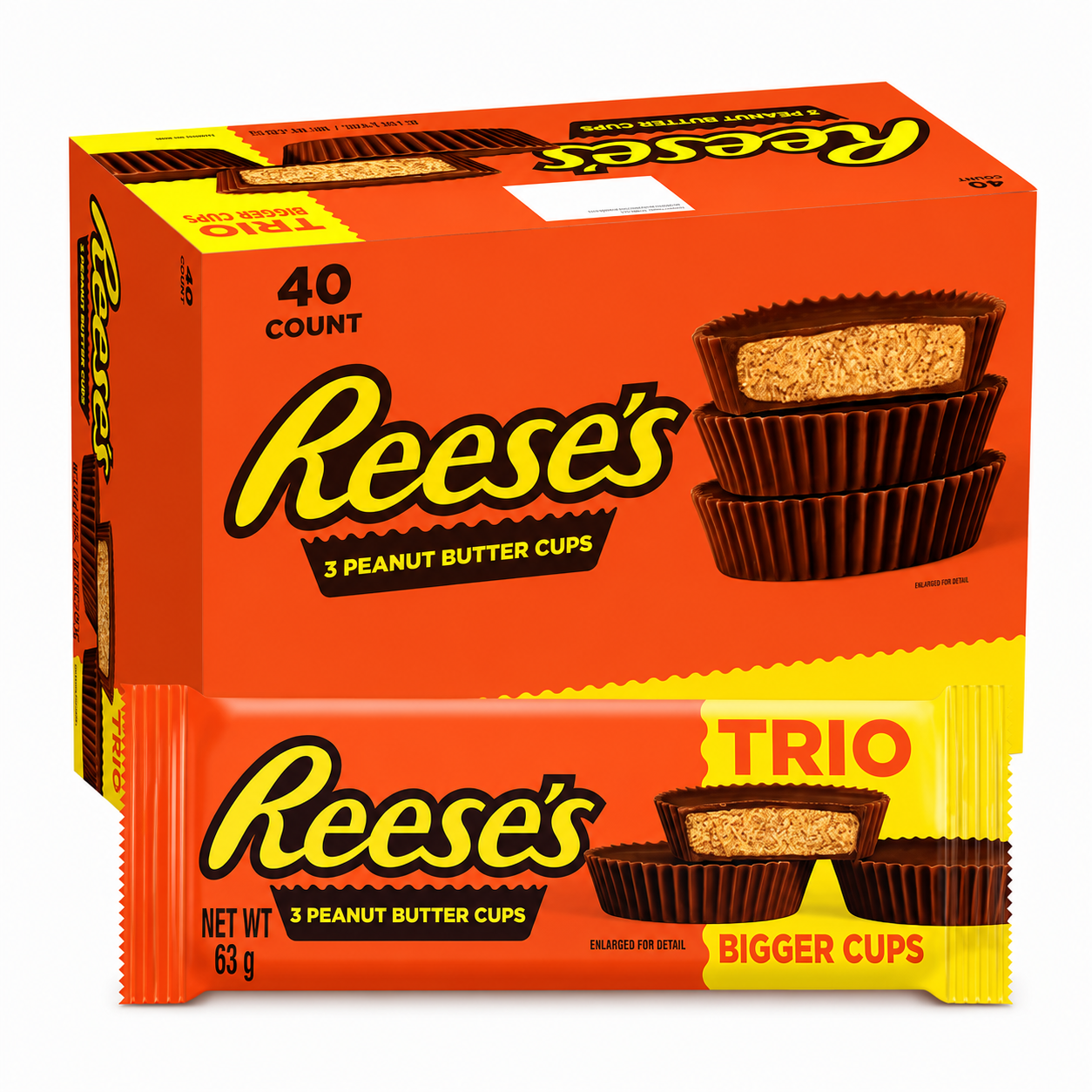 Reese's Milk Chocolate and Peanut Butter Cups Trio 63g