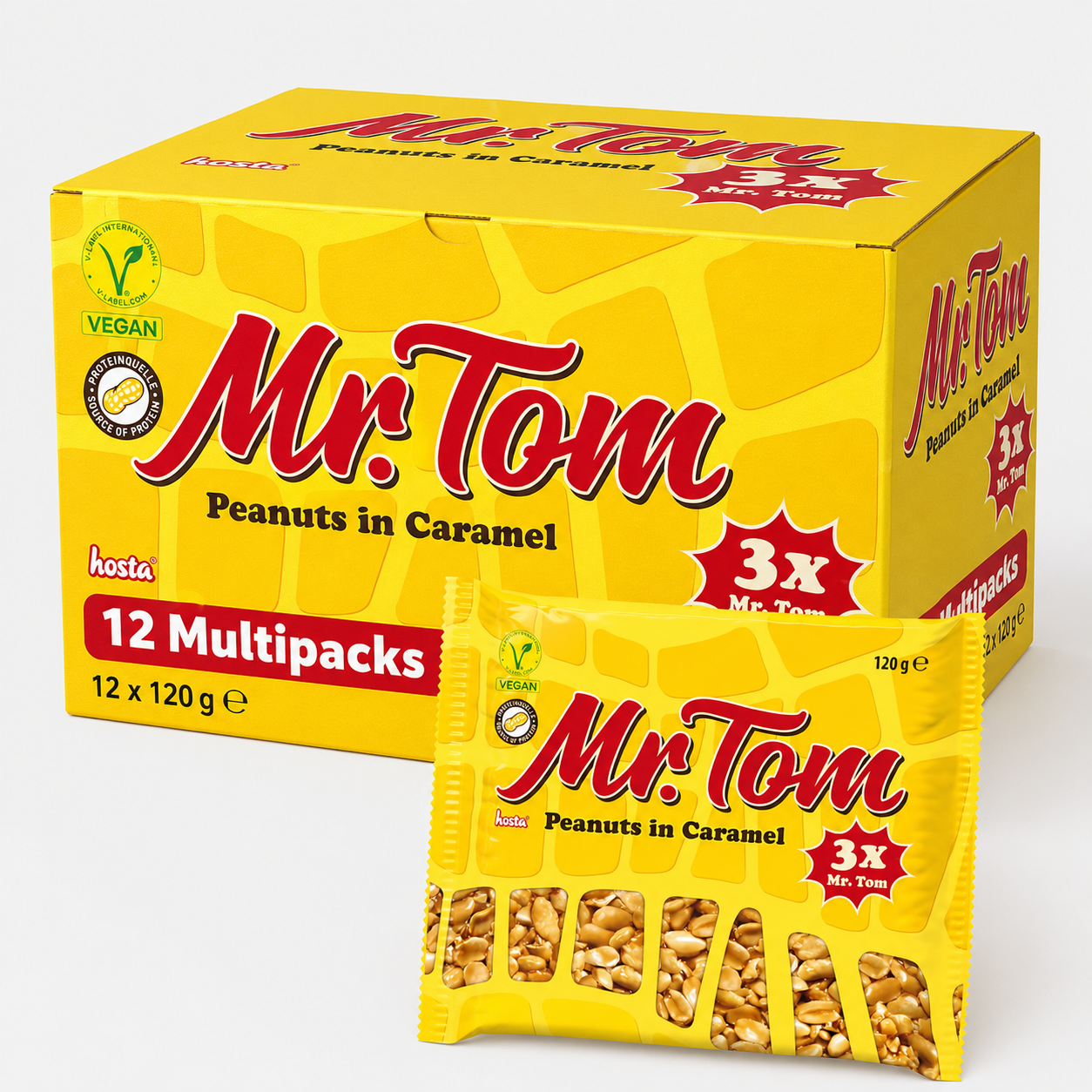 Mr. Tom Peanuts in Caramel  Multipack 40g